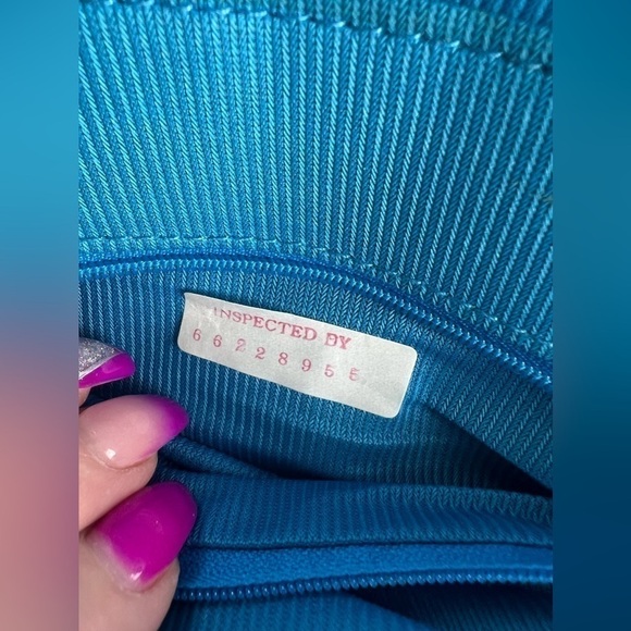 NWT Bag Bazaar Vintage 90’s Turquoise Vegan Leather Clutch Shoulder Bag Purse - Picture 12 of 17